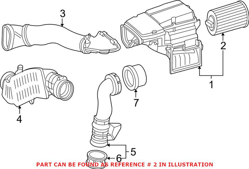 Mercedes Engine Air Filter 2710940204