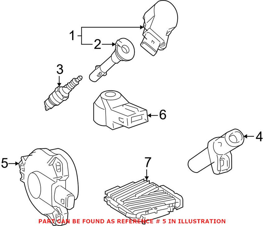 Mercedes Camshaft Adjuster Magnet (With O-Ring) 2720510177