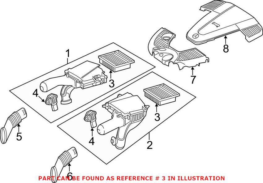 Mercedes Engine Air Filter Set 2750940204