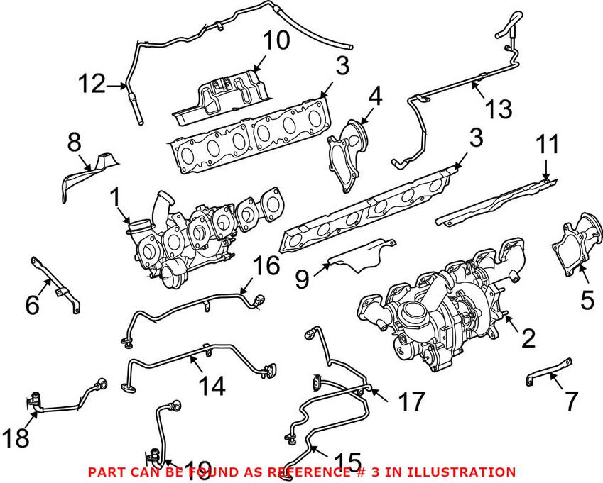 Mercedes Exhaust Manifold Gasket 2751421080