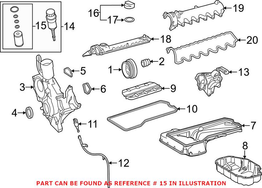 Mercedes Engine Oil Filter 2751800009