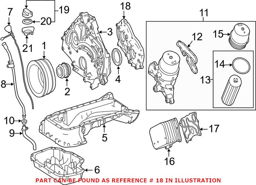 Mercedes Engine Timing Cover 2760150201