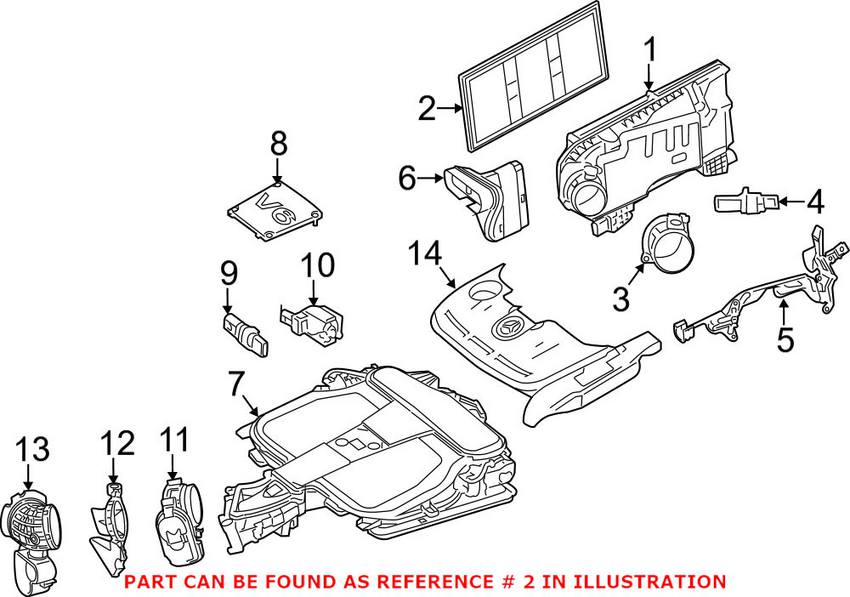 Mercedes Engine Air Filter 2760940004