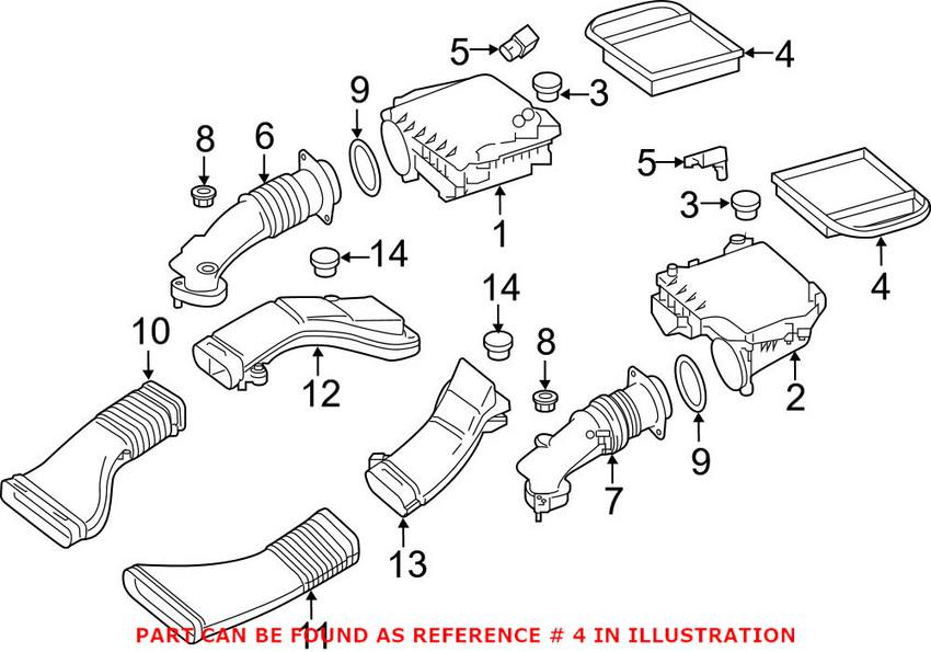 Mercedes Engine Air Filter 2760940504