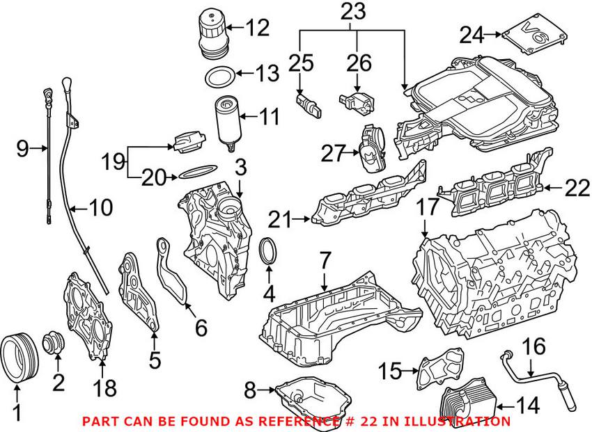 Mercedes Intake Manifold 2761401344