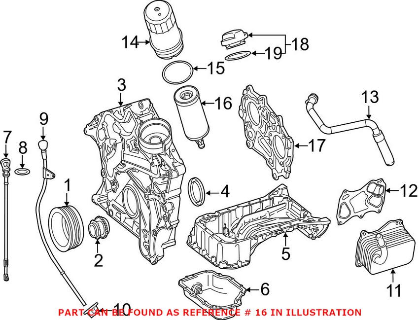 Mercedes Engine Oil Filter 2761800009