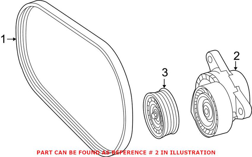 Mercedes Drive Belt Tensioner 2762000370