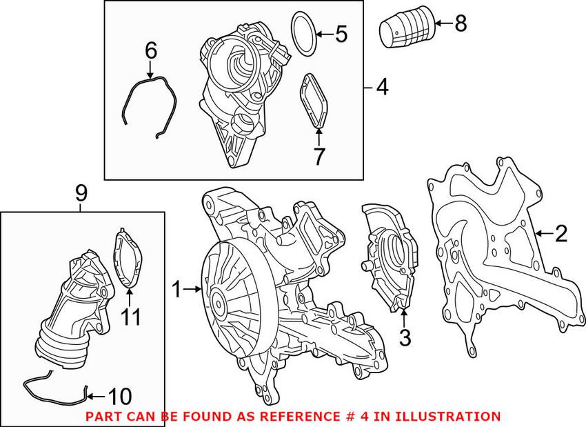 Mercedes Engine Coolant Thermostat (103C) 2762000515