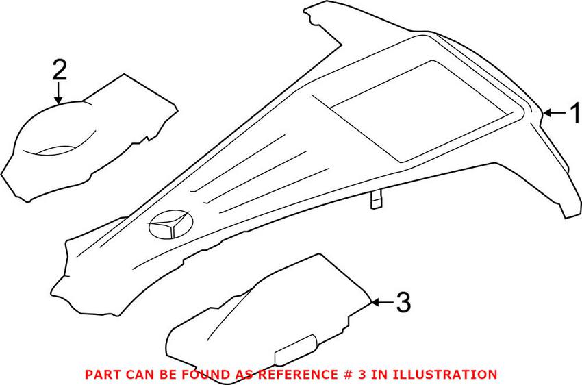 Mercedes Engine Cover - Driver Left 2780100867