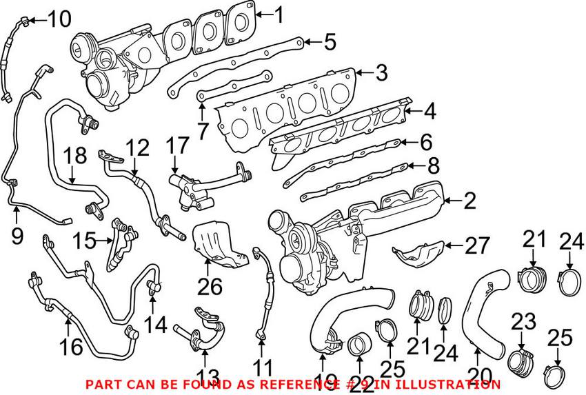 Mercedes Vacuum Hose 2780980789