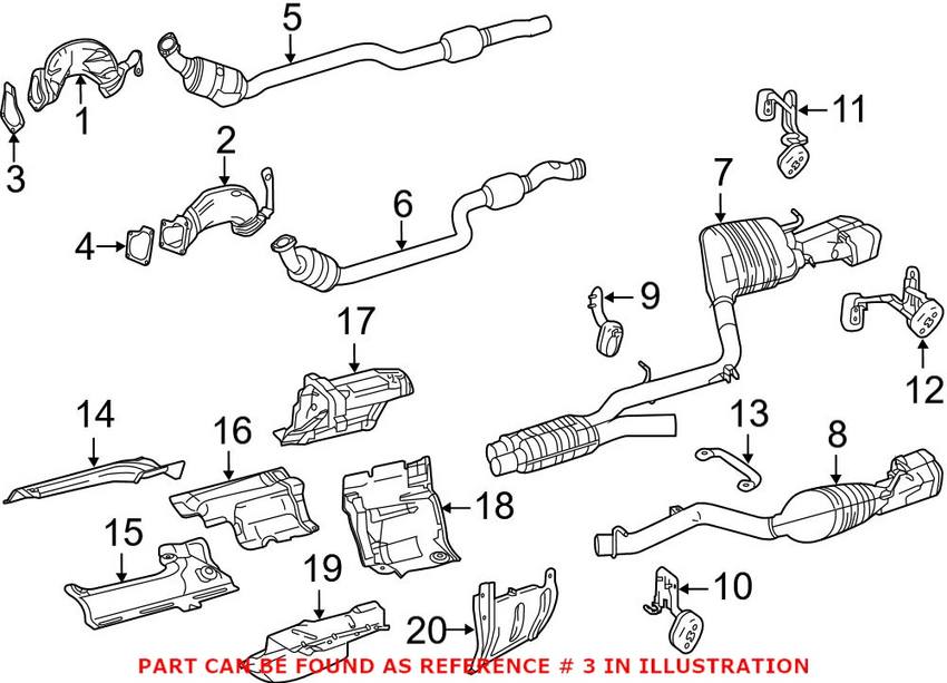 Mercedes Turbocharger Gasket 2781420280