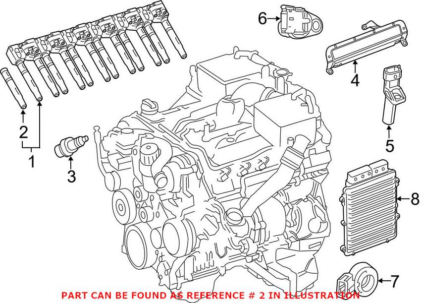 Mercedes Direct Ignition Coil Boot 2791590042