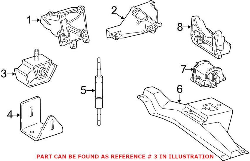 Mercedes Engine Mount 4602407018