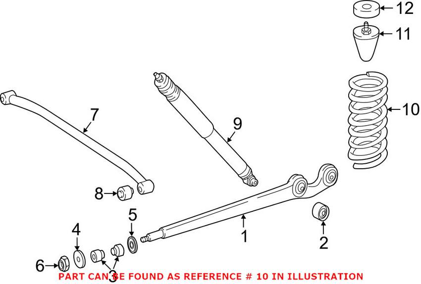 Mercedes Coil Spring - Rear 460324070452