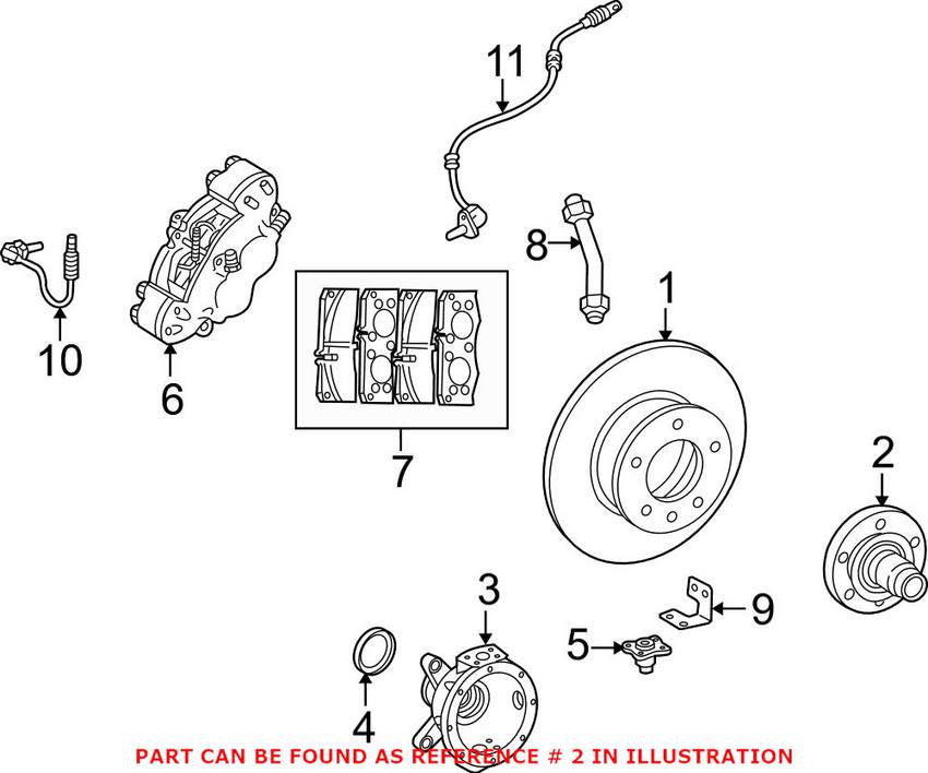 Mercedes Wheel Hub - Front 4633300425