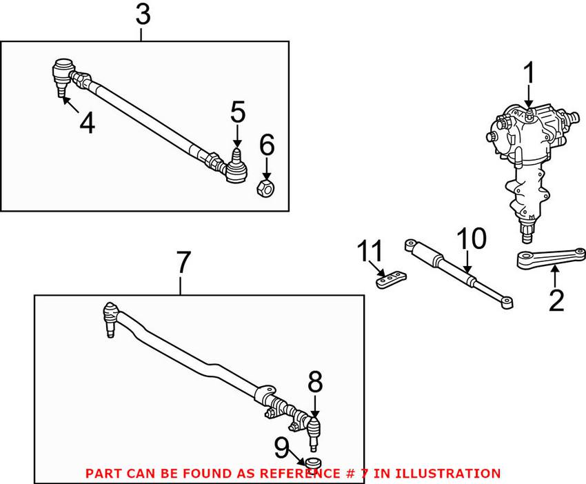 Mercedes Tie Rod Assembly - Front Passenger Side 4633300703