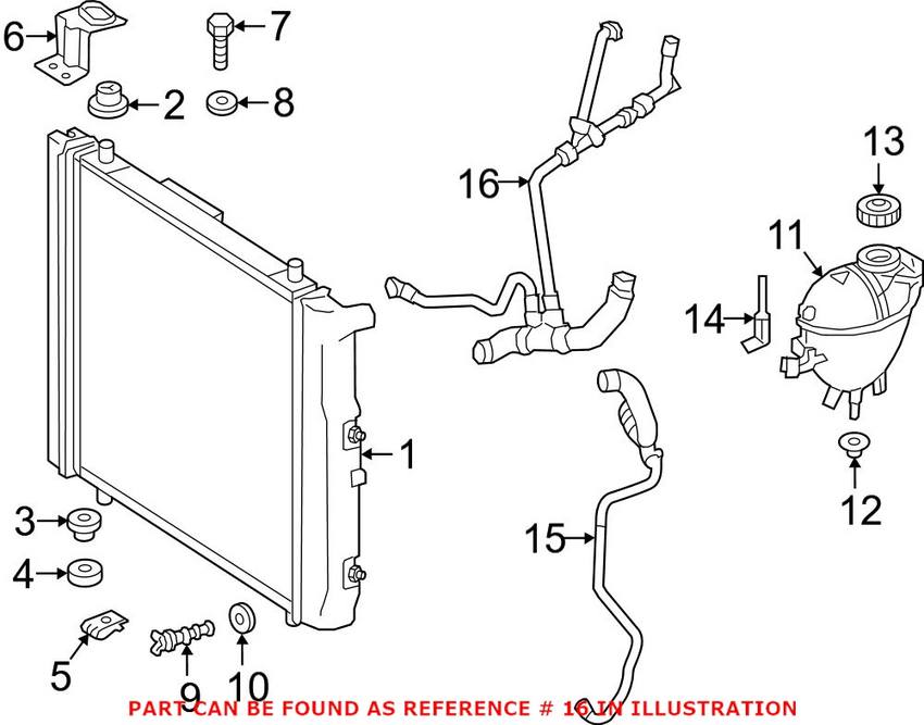 Mercedes Radiator Coolant Hose Lower 4635019284 Genuine MercedesBenz