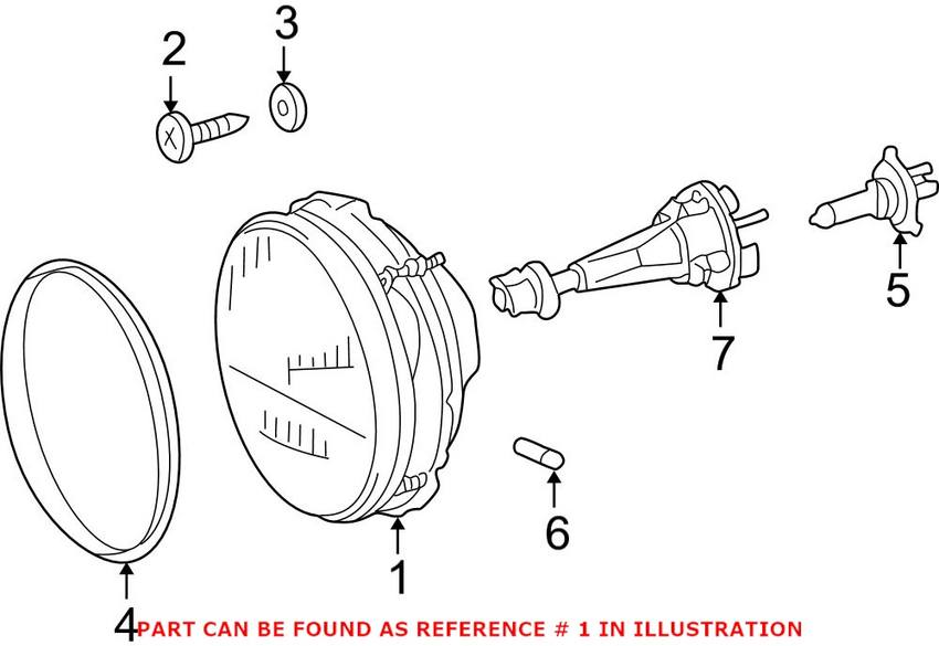 Mercedes Headlight - Front 4638200059