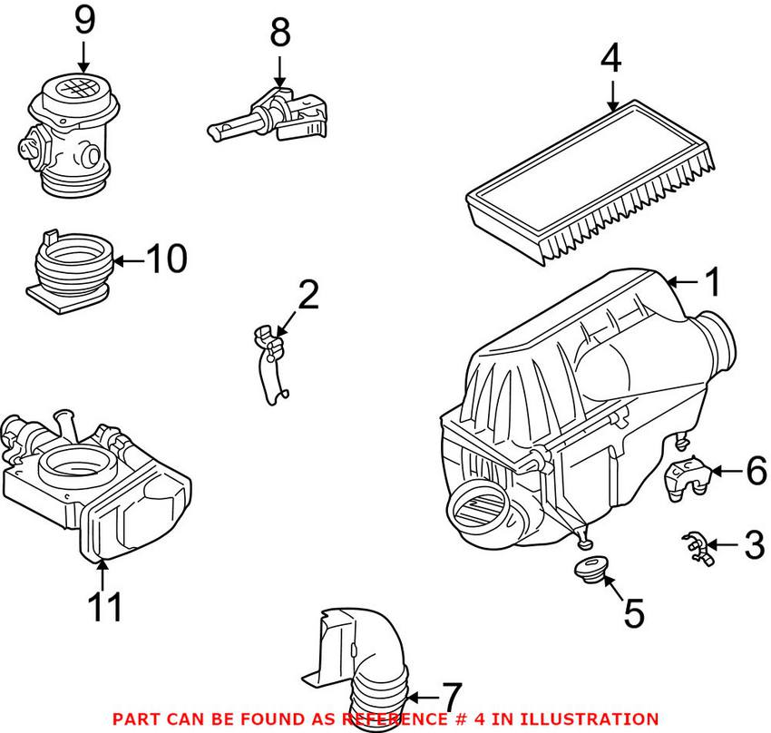 Mercedes Engine Air Filter 6040940504