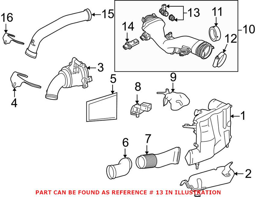 Engine Crankcase Breather Pipe