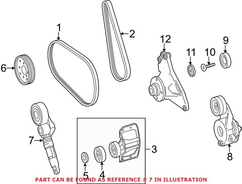 Mercedes Drive Belt Tensioner 6422002670