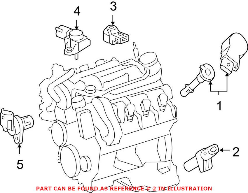 Mercedes Crankshaft Position Sensor 6429050000