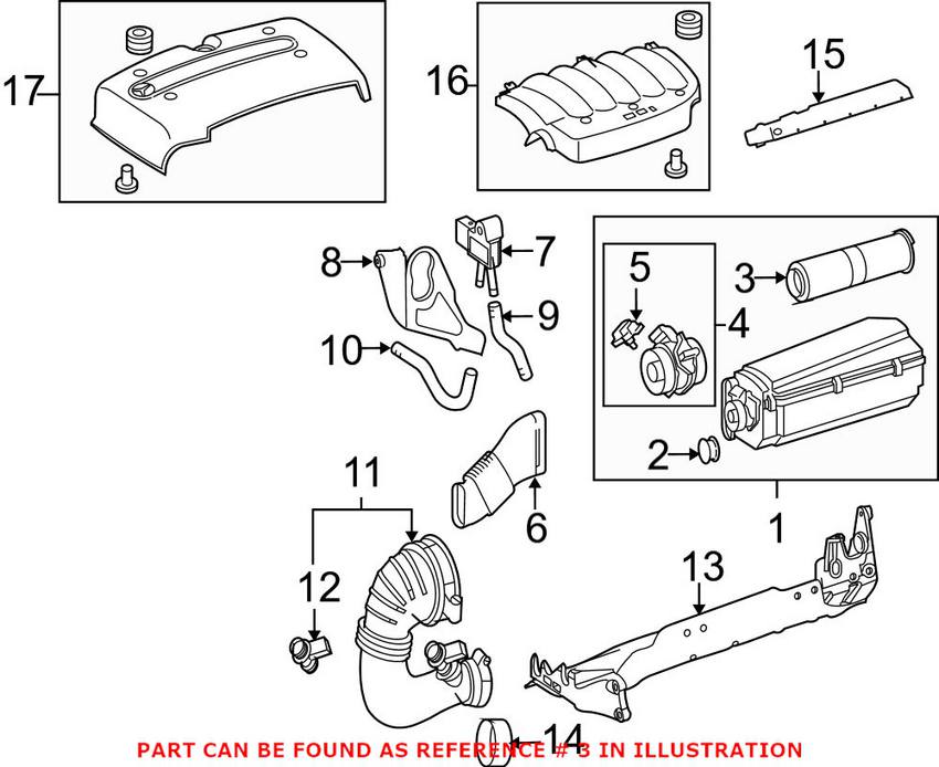 Mercedes Engine Air Filter 6460940104