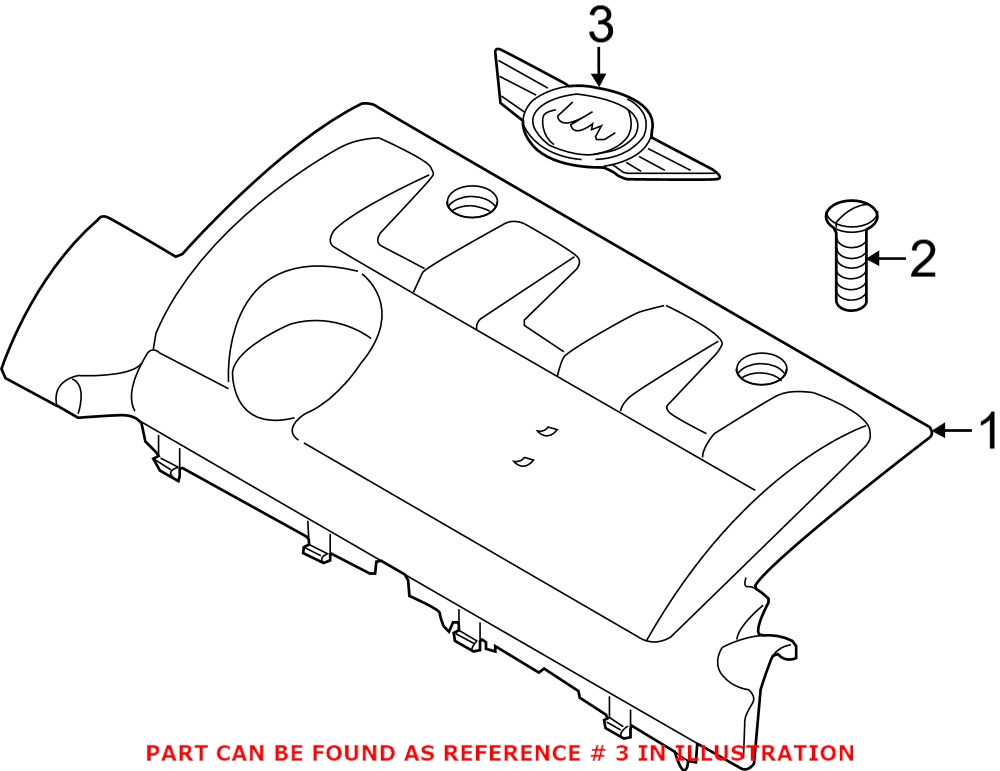 Mini Emblem - Valve Cover (MINI) 11127594876