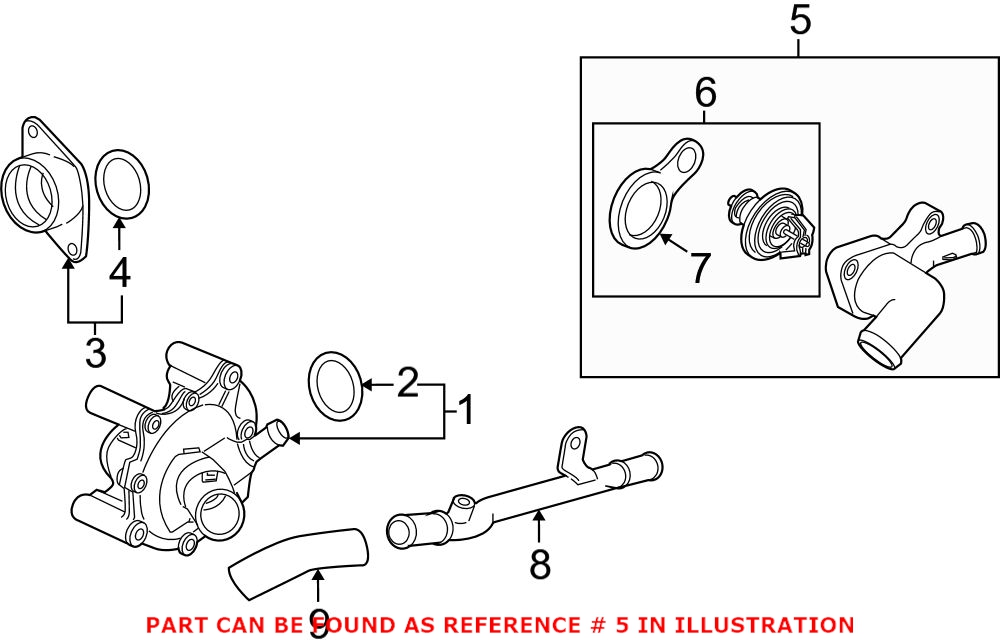 Mini Engine Coolant Thermostat Housing 11537512733