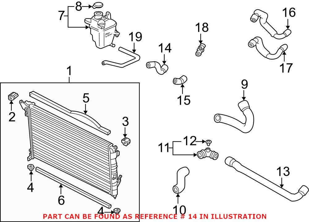 Mini Engine Coolant Hose - Upper 17127535901