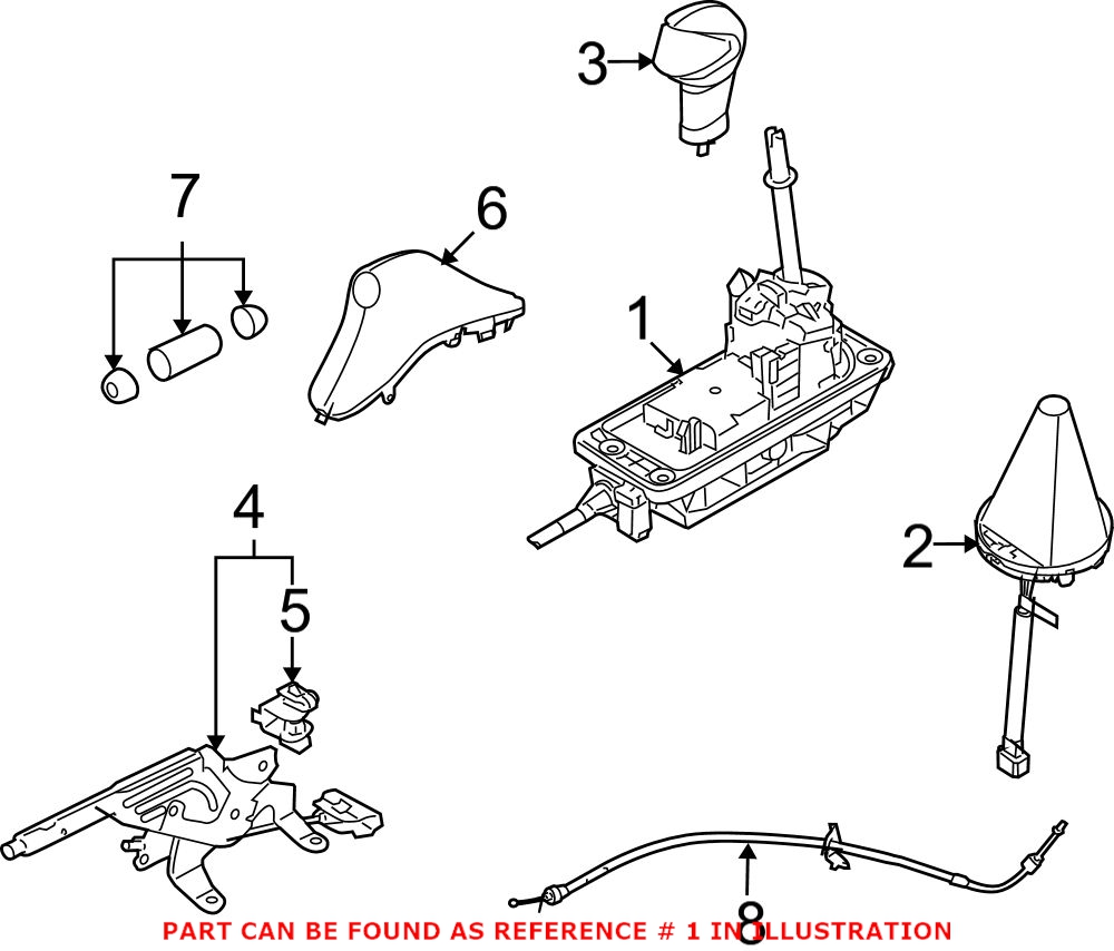 Mini Shift Lever Assembly 25167644233