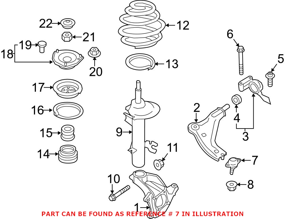 Mini Ball Joint - Front Outer 31109803662