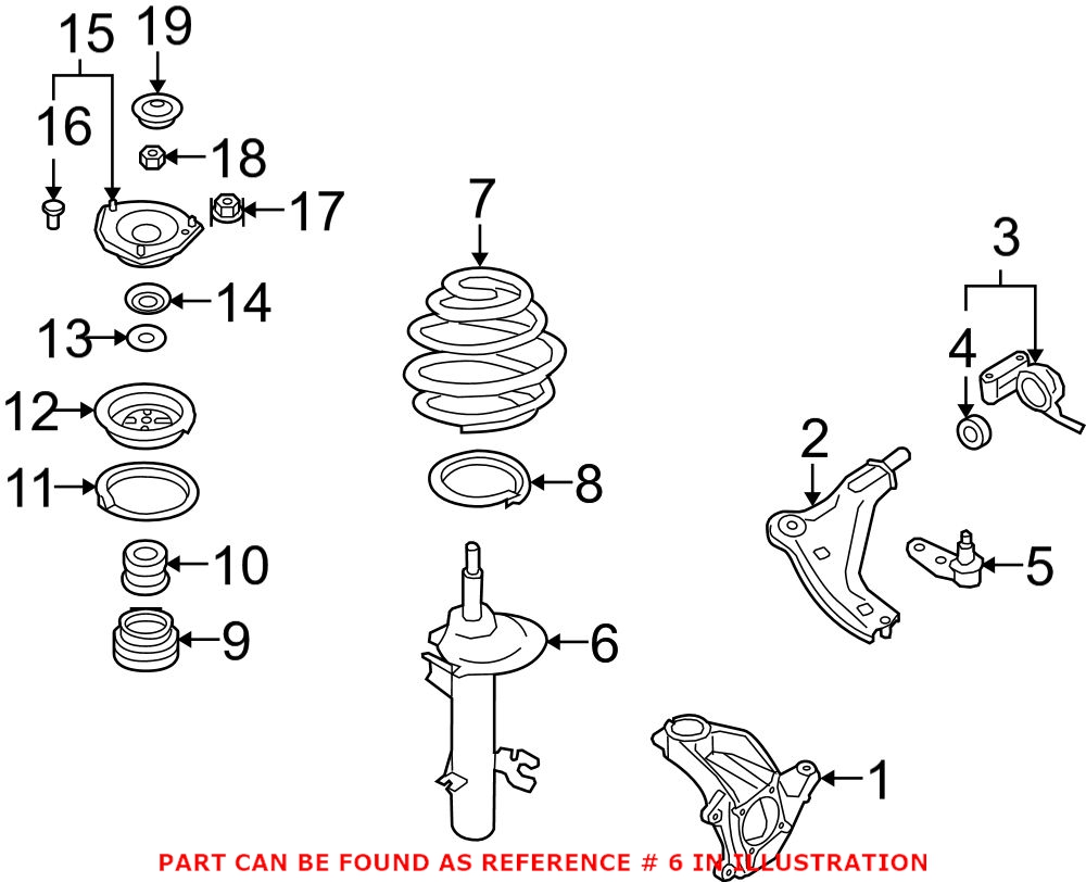 Mini Strut Assembly - Front Driver Side 31316789553