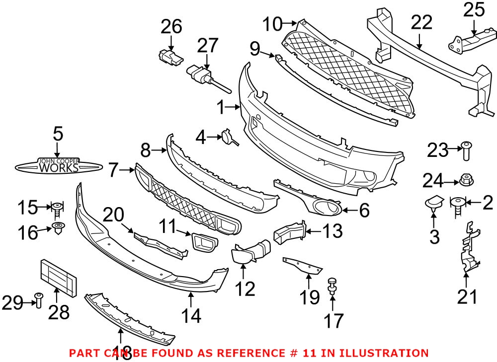 Brake Air Duct - Front Passenger Side