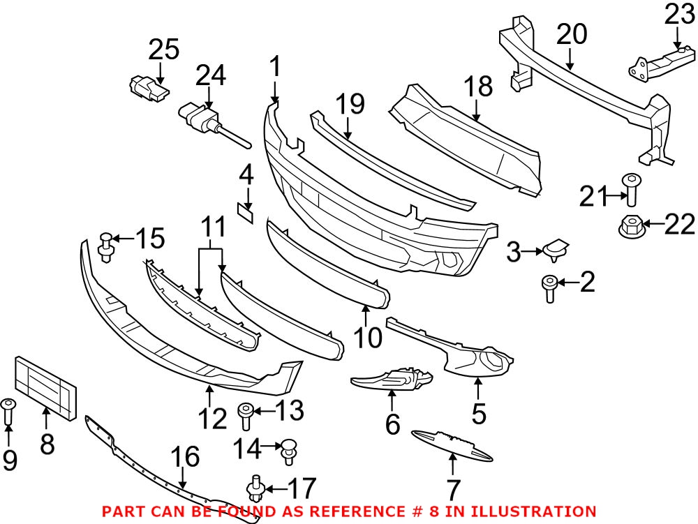 Mini License Plate Base - Front 51132756510