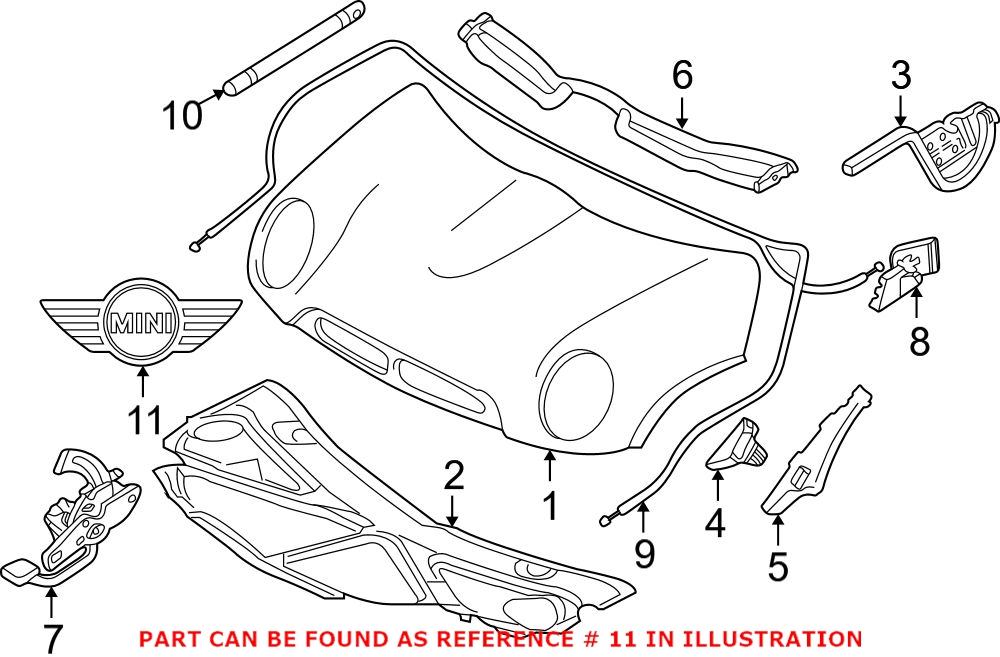 Mini Emblem - Front (MINI) 51140660106