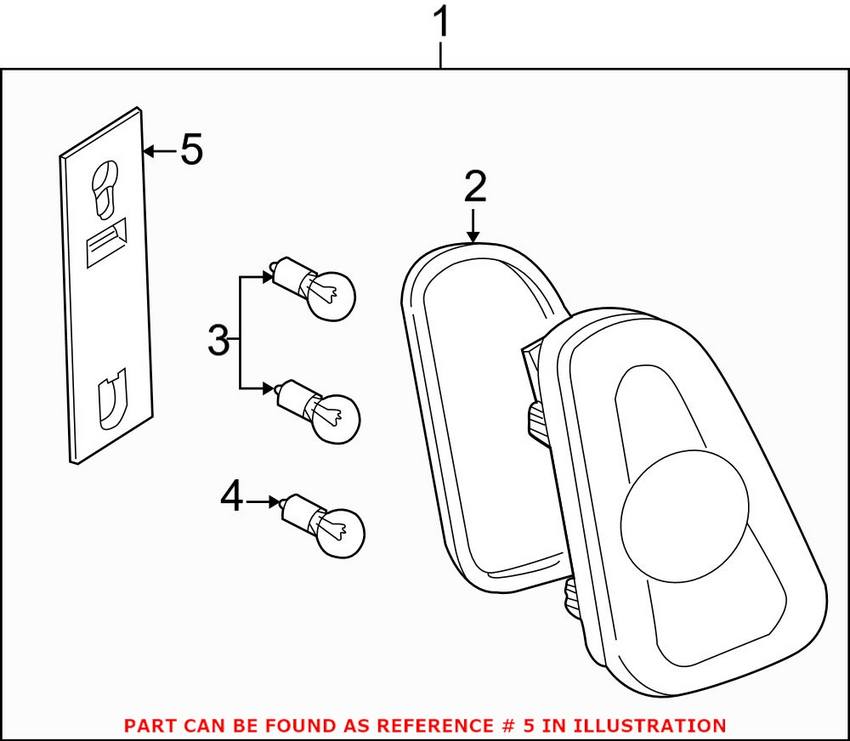 Mini Bulb Socket - Rear 63216916395