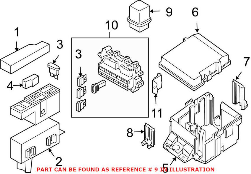 Ignition Switch Relay Genuine Nissan 2523079917