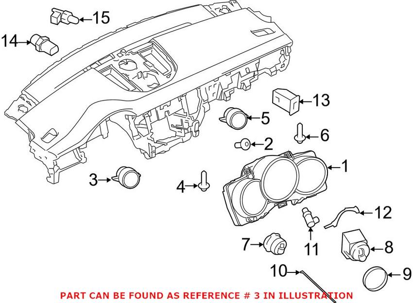 Porsche Clock 95864150115 Genuine Porsche Genuine Porsche 95864150115