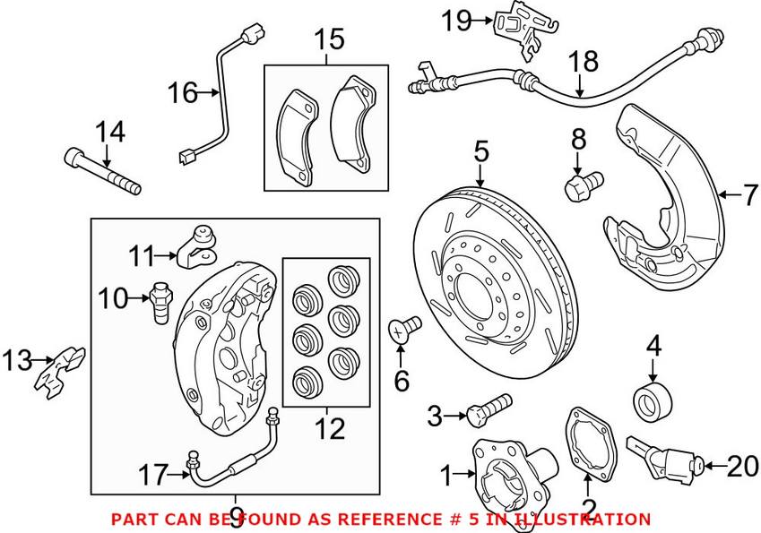 Disc Brake Rotor Front Driver Side (Without Ceramic Composite Brakes