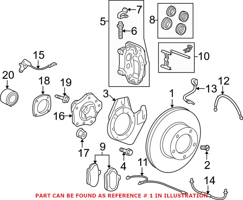 Disc Brake Rotor - Front Driver Side (298mm)