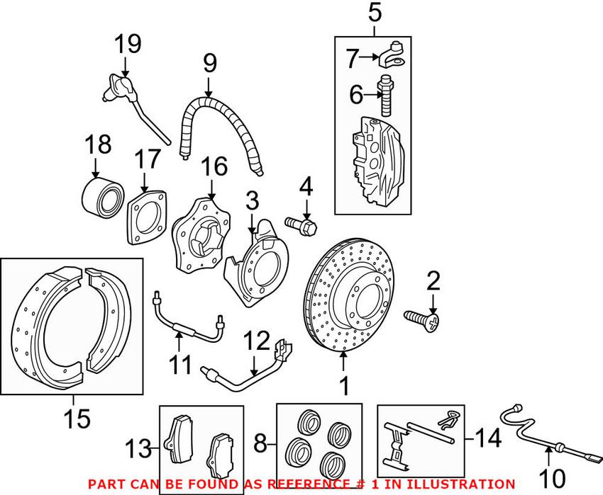 Porsche Disc Brake Rotor - Rear (299mm)