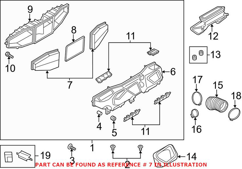 Porsche Engine Air Filter 99111013000