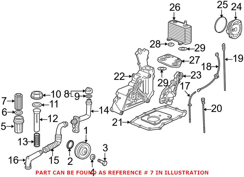 Porsche Engine Oil Filter 99610722560