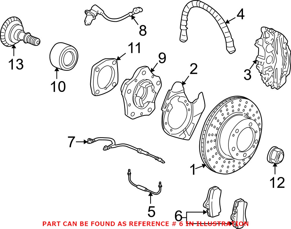 Porsche Disc Brake Pad Set 99635294903 - Genuine Porsche