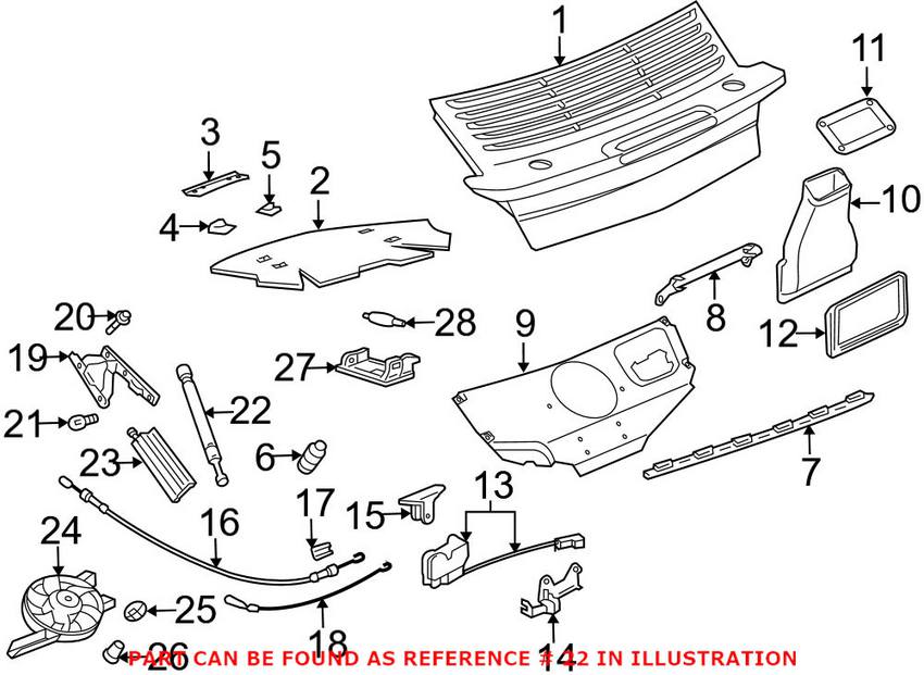 Porsche Engine Hatch Lift Support 99651255103