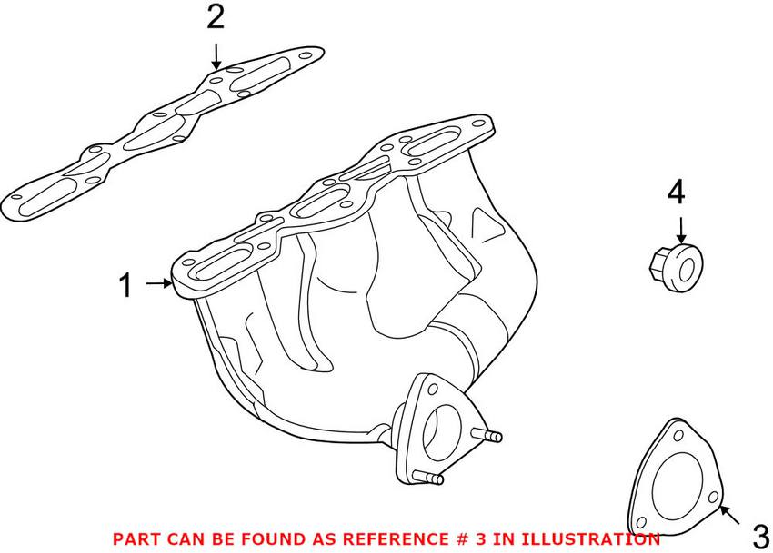 Porsche Exhaust Gasket - Manifold to Turbocharger 99711121570