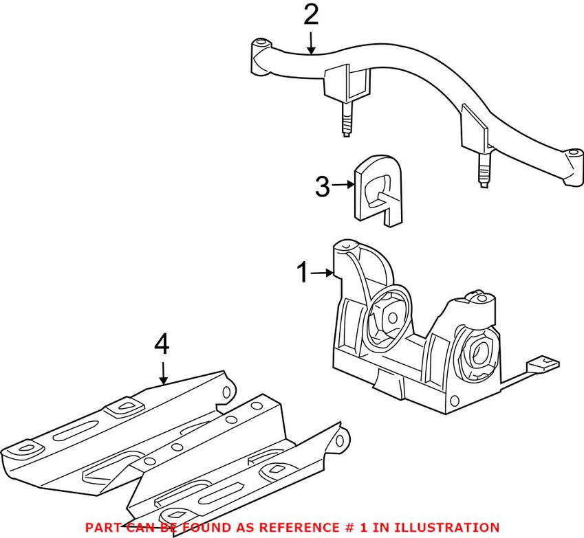 Porsche Auto Trans Mount 99737503303