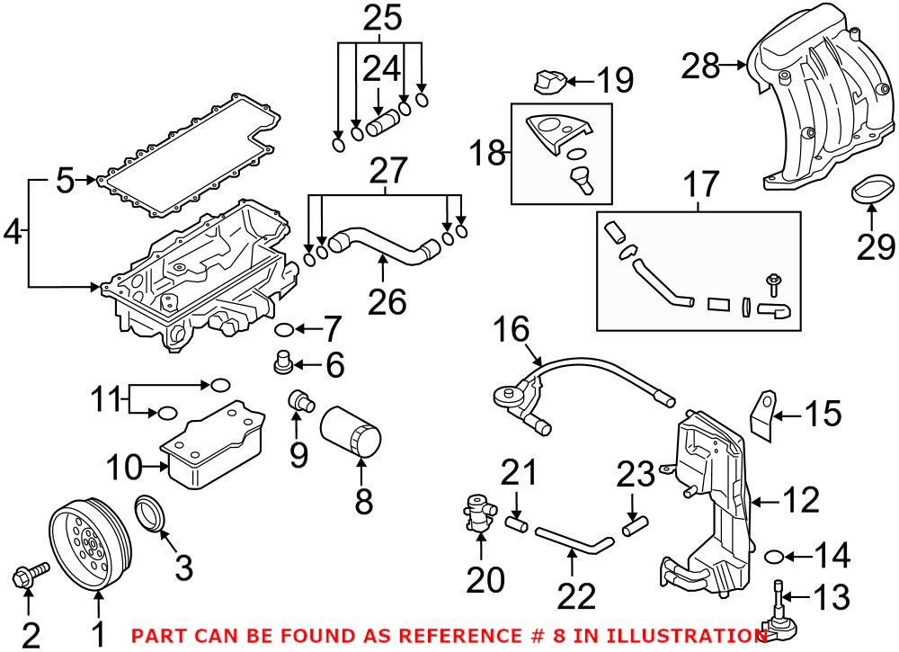 Porsche Engine Oil Filter 9A110720390 - Genuine Porsche