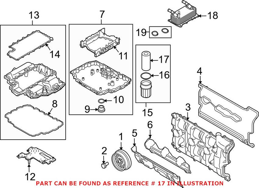 Porsche Engine Oil Filter 9A110722400